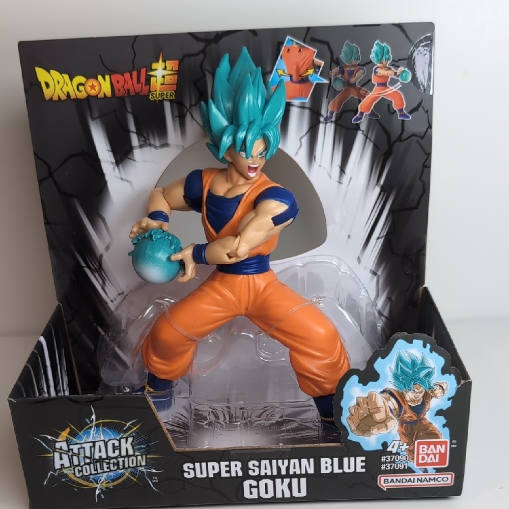 Dragon Ball Super Saiyan Blue Goku Action Figure - Attack Collection New&Sealed